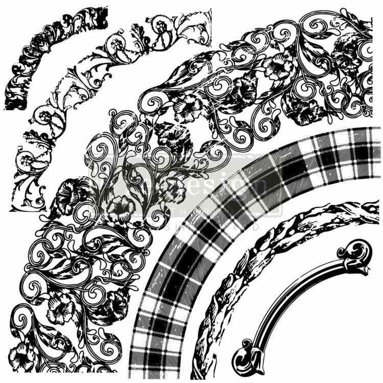 STÄMPLAR - Re Design Dekorstämpel - Curved Accents