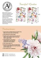 MINT By Michelle Transfer - FANCIFUL GARDEN - A1 ca 84x59cm