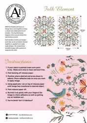 MINT By Michelle Transfer - FOLK ELEMENT - A1 ca 84x59cm