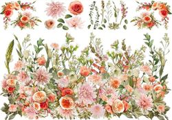 MINT By Michelle Transfer - REMARKABLE GARDEN - Dubbel (A1x2) ca 119x84cm
