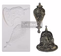 ReDesign Décor Moulds® - Silikonform - Silver Bells (ca 13x20cm)
