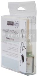 Re Design® - Stämpeldyna + färg 10ml - PARIS BLUE