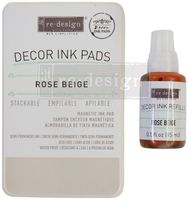 Re Design® - Stämpeldyna + färg 10ml - ROSE BEIGE