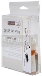 Re Design® - Stämpeldyna + färg 10ml - ROSE BEIGE