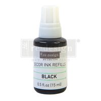 Re Design® - Stämpelfärg Refill 15ml - BLACK
