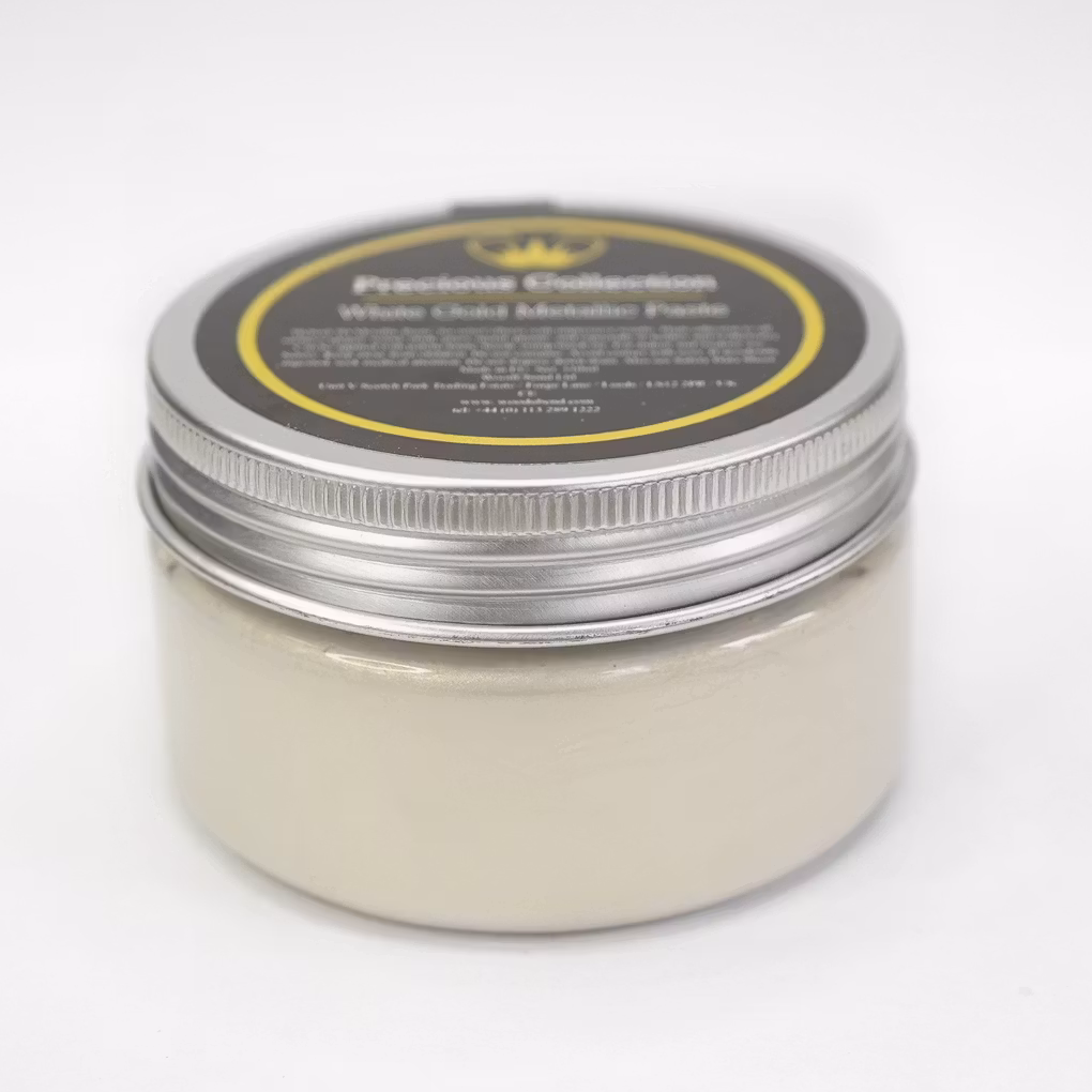 EMBOSSINGPASTA - Posh Chalk Precious Metallic Paste - WHITE GOLD