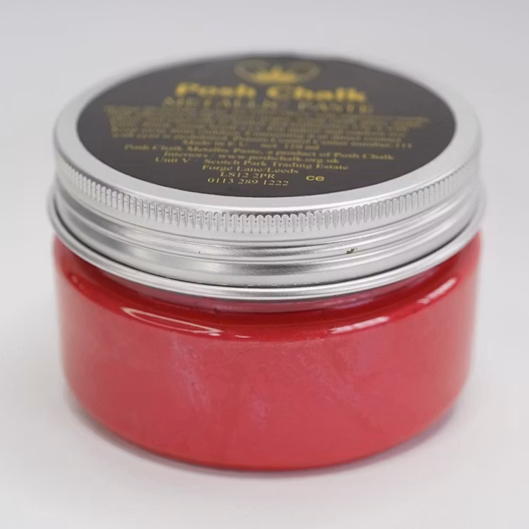 EMBOSSINGPASTA - Posh Chalk Metallic Paste - RED MEDIUM CADMIUM