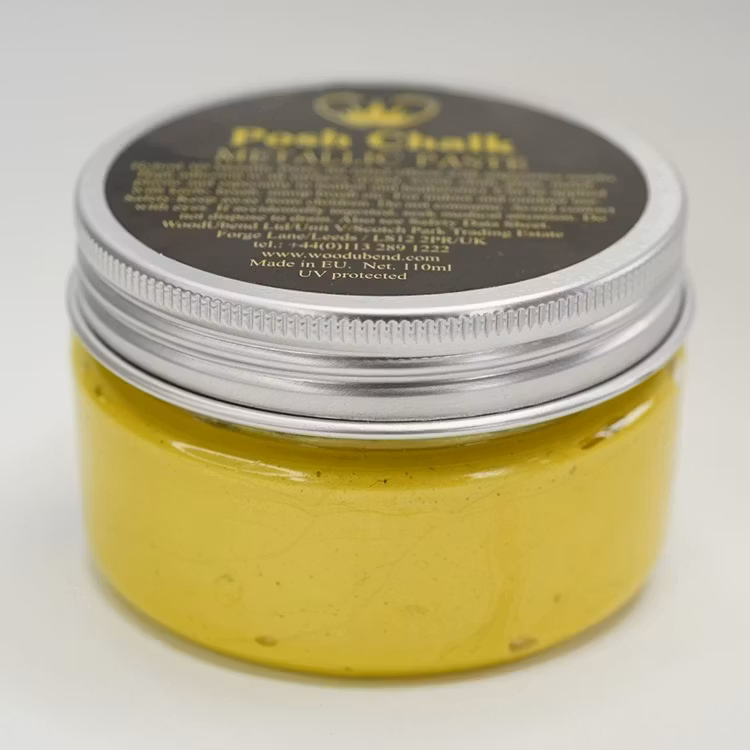 EMBOSSINGPASTA - Posh Chalk Metallic Paste - YELLOW CANARY CADMIUM