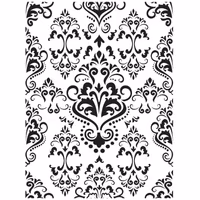 Belles and Whistles Schablon - Victorian Damask ca 40x50cm
