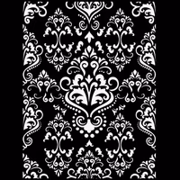 Belles and Whistles Schablon - Victorian Damask ca 40x50cm