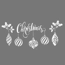 Autentico Schablon - Christmas Ornaments (5) ca 24x49cm