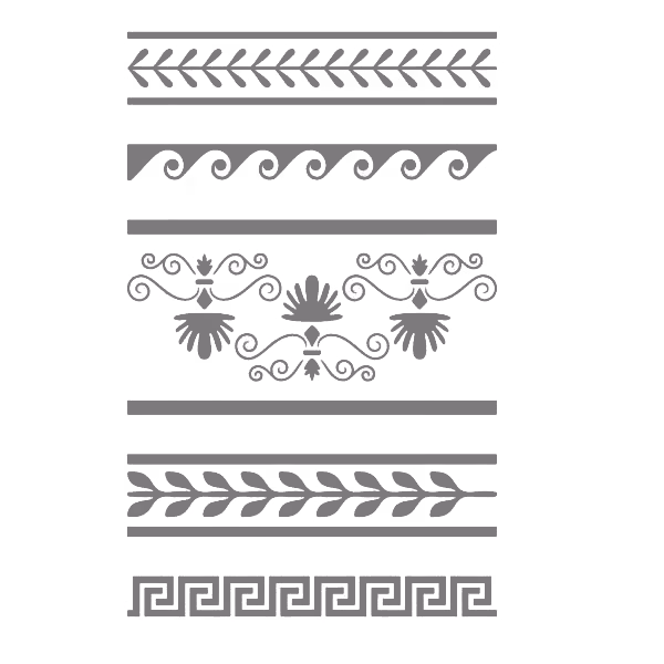 SCHABLON - Autentico Stencil - Greek Borders