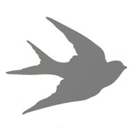 Autentico Schablon - Flying Swallow ca 30x30
