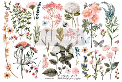 Re Design Décor Transfers® - Botanical Paradise - LITEN ca 30x46cm