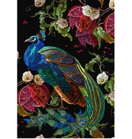MINT - A3 Decoupagepapper (ca 30x42cm) - PEACOCK