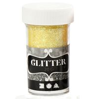 Glitter i ströburk 20g - Gult