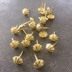 Dekorationsspik Ø9.5mm - Blomknopp Mässing - Säljes per Hg