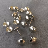 Dekorationsspik Ø11.3mm - Slät Silver - Säljes per Hg