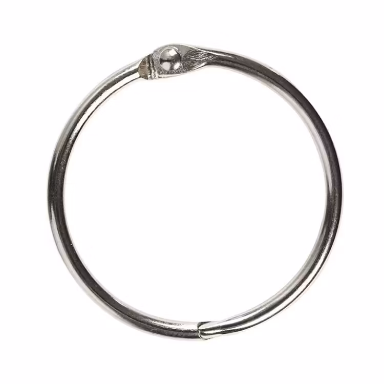 Bokring - Ringar med klämma Ø 3.8cm - Set med 8st