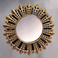 Filipiniana - Sunburst Mosaik - Väggdekoration med spegel (M) Ø 43cm