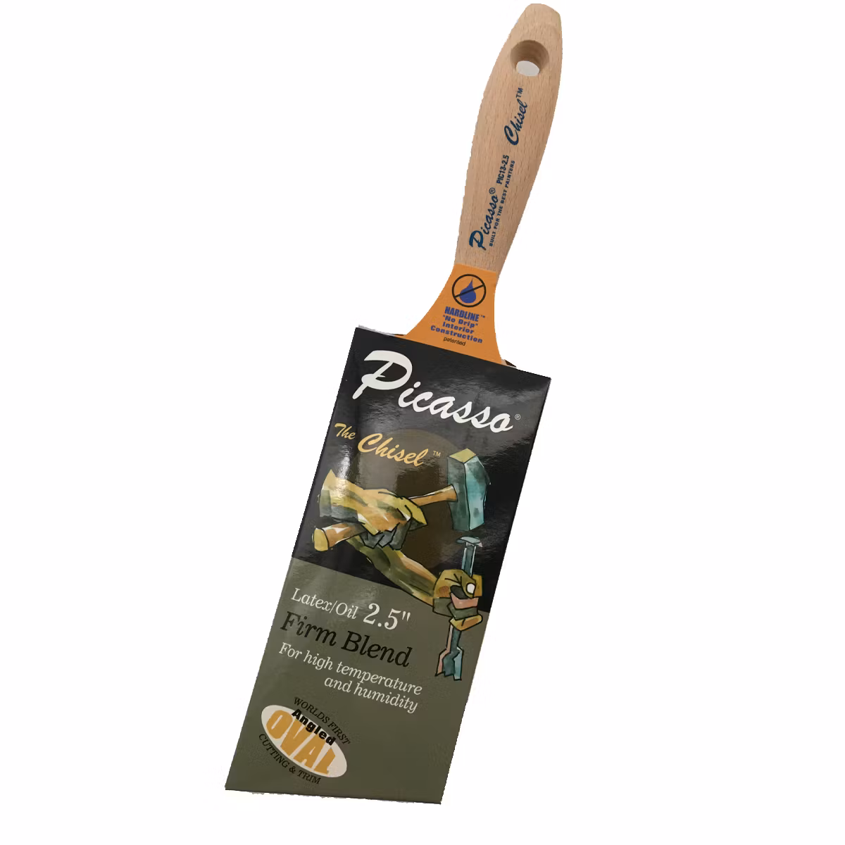 Proform PICASSO "Chisel" Hardline / Firm Blend - Styv Borst - oval/vinklad