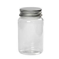 Plastburkar med aluminiumlock 100ml / 10-pack