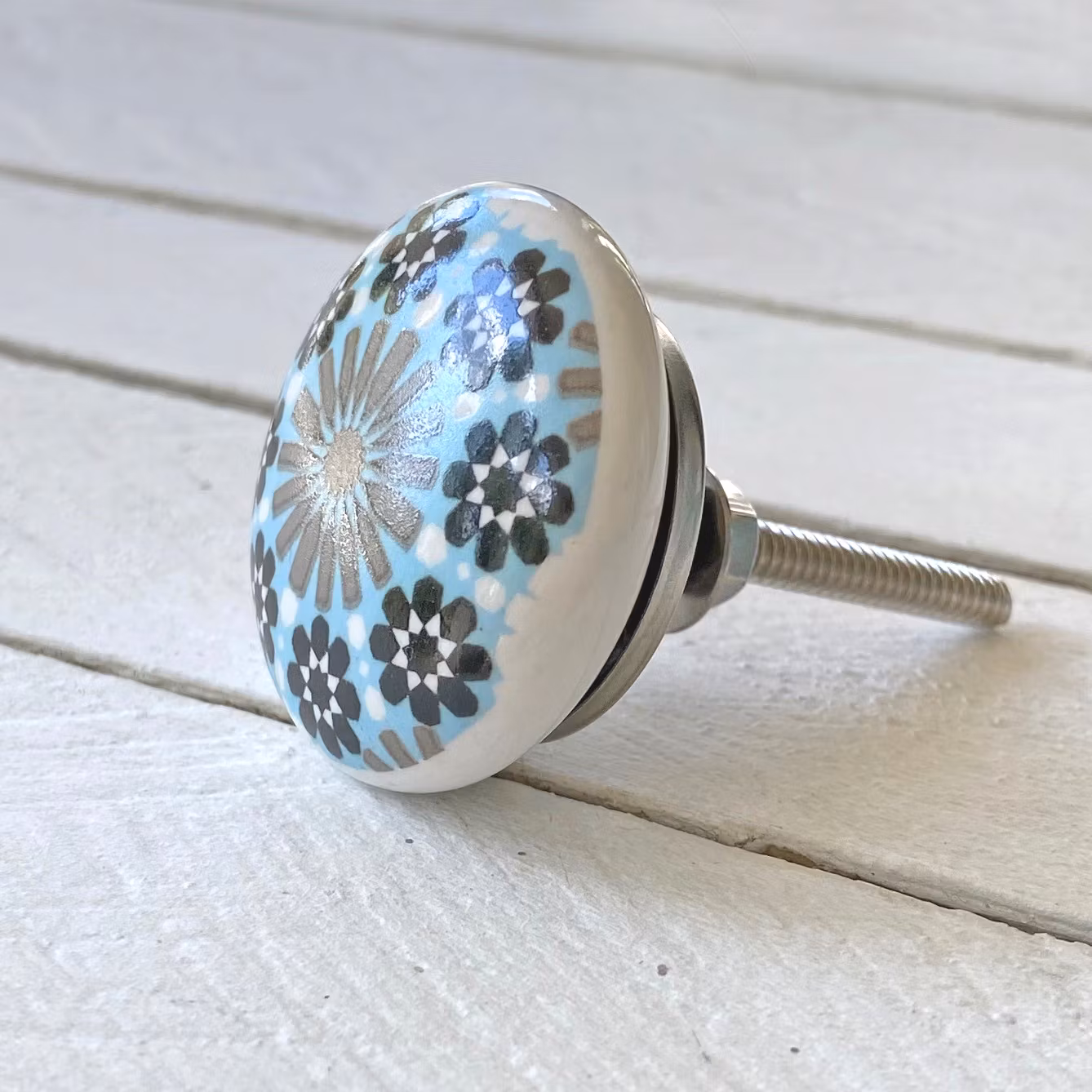 Möbelknopp - Flower Wheel Ø ca 4cm