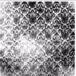 Glitz Design -  Mini Metallic Rub On -  Distressed Black Damask 14x14cm
