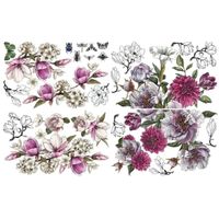 Belles and Whistles - Transfer- Buds & Branches ca 96x61cm