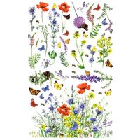 Belles and Whistles - Transfer - Wildflowers & Butterflies ca 96x61cm