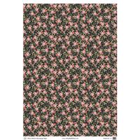 Belles and Whistles Rice Papers - Peony Pattern - A1 ca 59x84cm