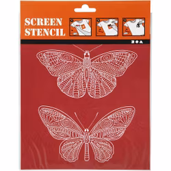 Screen Stencil - Schablon 20x22cm - Butterfly