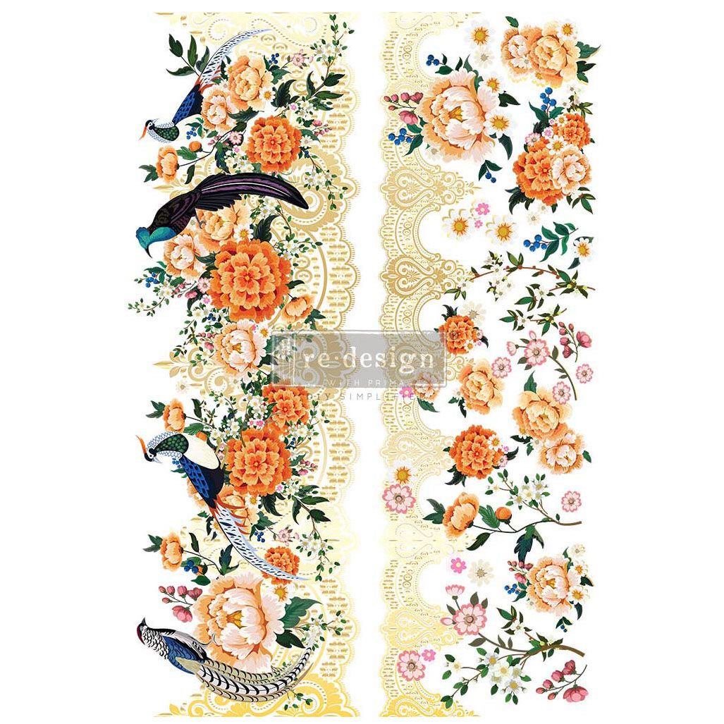 Re Design Decor Transfer - Transfermotiv - CeCe PHESANTS & PEONIES