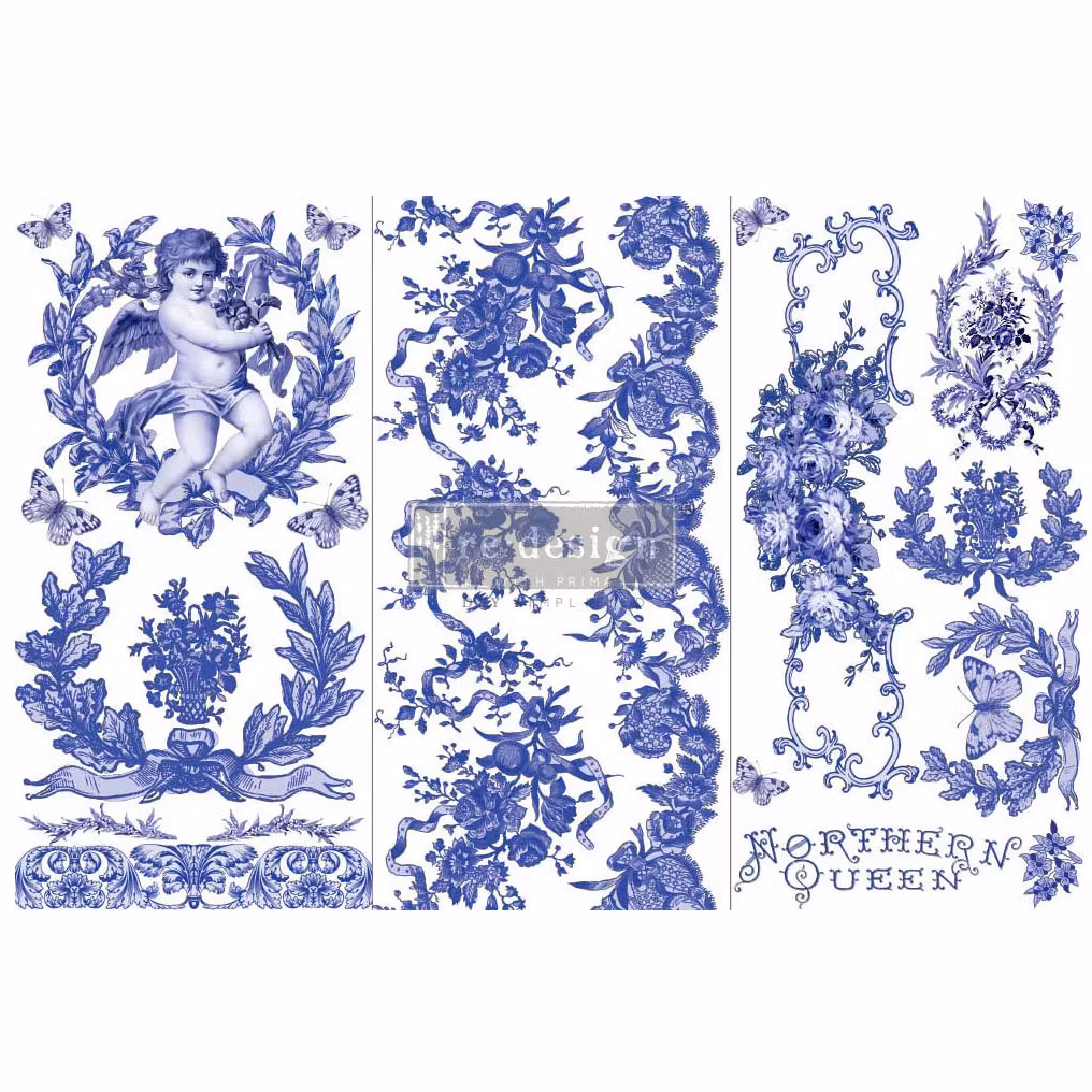 Re Design Decor Transfers - Transfermotiv - French Blue