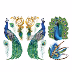 ReDesign Décor Transfers® - Peacock Paradise LITEN 30x46cm