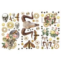 Finnabair® - Mini Transfer - Boho Sculls 30x46cm