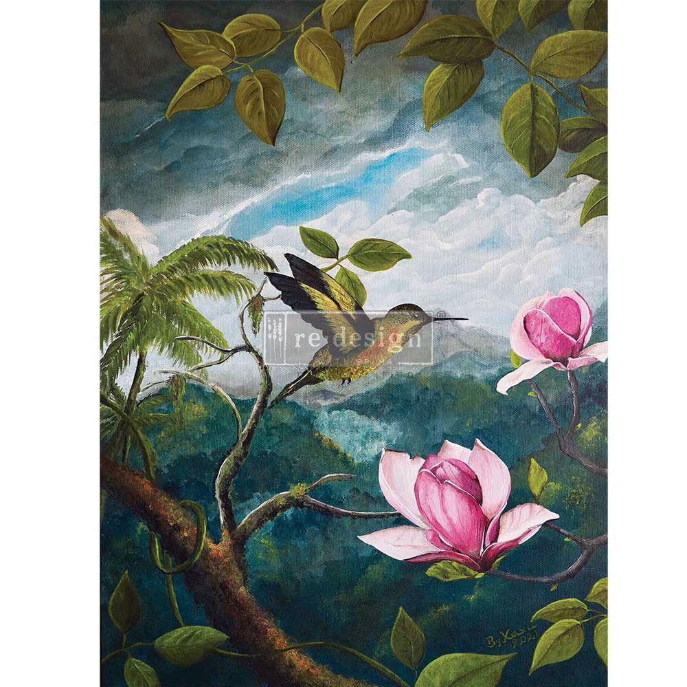 DECOUPAGE - Re Design - A1 Tissue Paper - Spring Magnolias