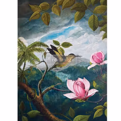 Re Design - A1 Tissue Paper - Spring Magnolias ca 59x84cm