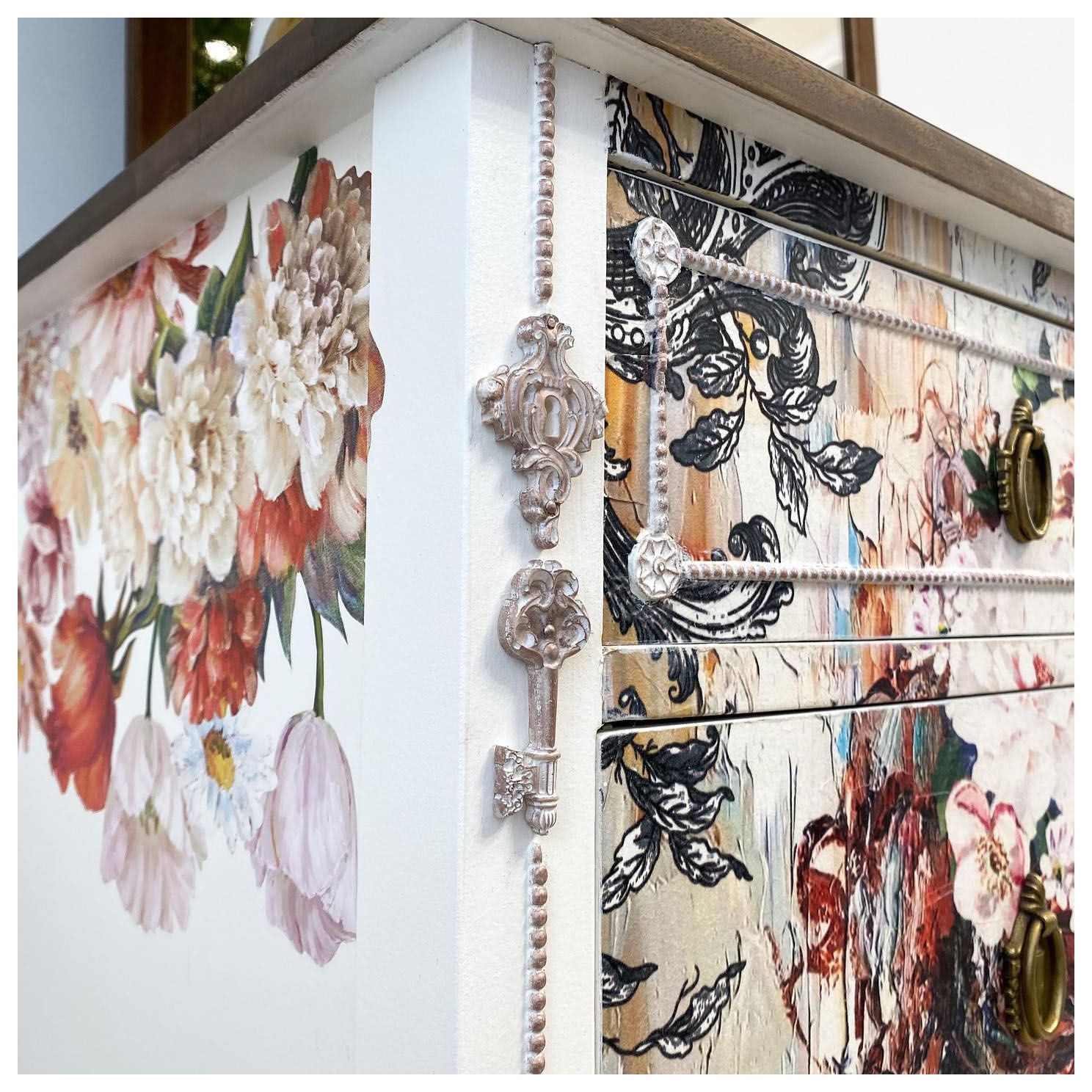 DECOUPAGE - Re Design - A1 Tissue Paper - Peaceful Ponder - Photo Credit @yourspacethriving