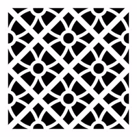 Schablon ca15x15cm - Cement tile No:1
