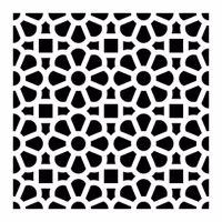 Schablon ca15x15cm - Cement tile No:2