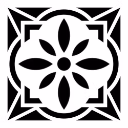 Schablon ca15x15cm - Cement tile No:6