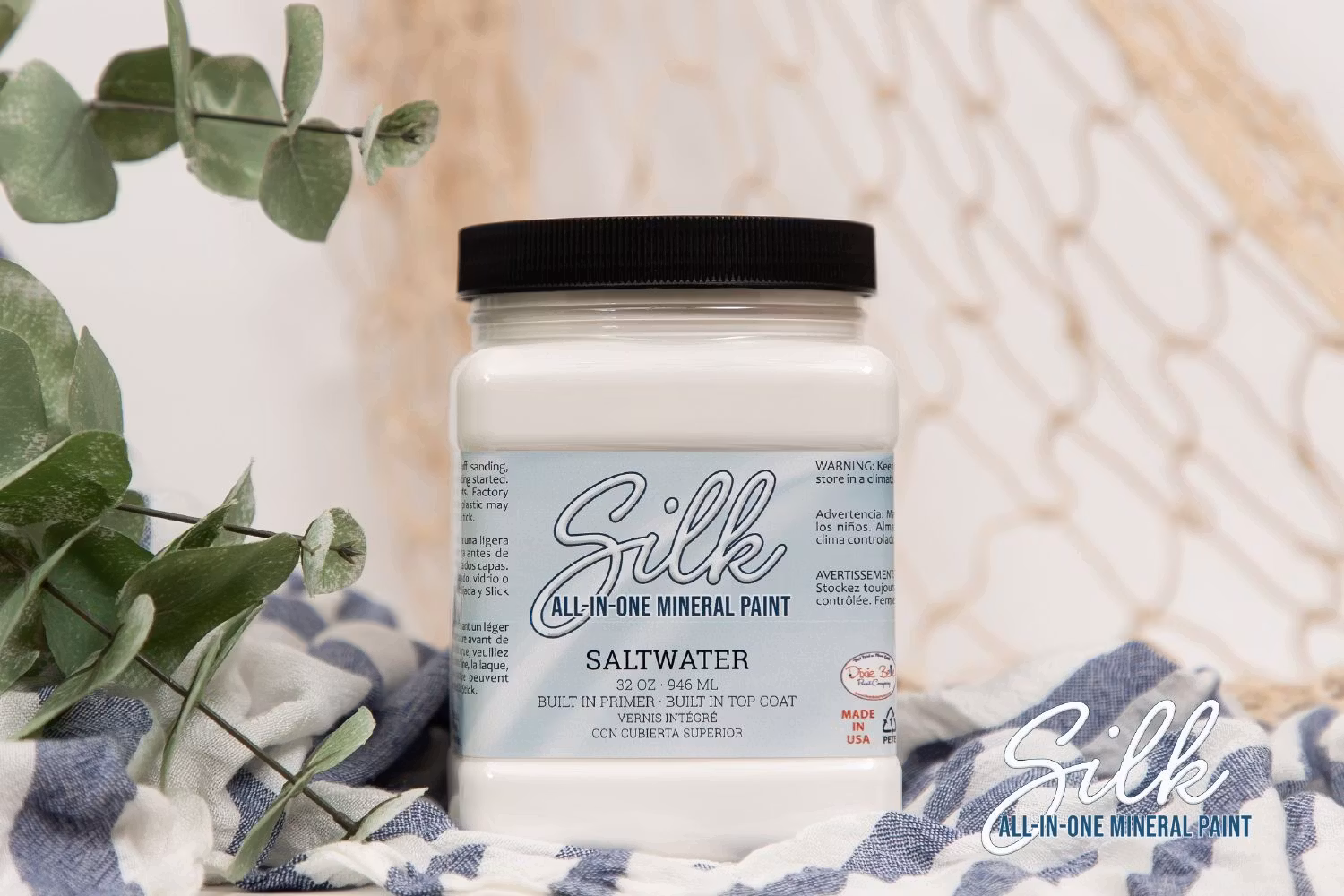 Dixie Belle SILK All-In-One Mineral Paint - SALT WATER