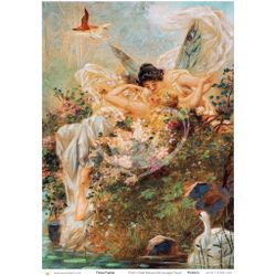 Posh Chalk® Floral Fairies- A1 Deluxe Decoupage Paper