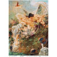 Posh Chalk® Floral Fairies - A3 Deluxe Decoupage Paper ca 30x42cm