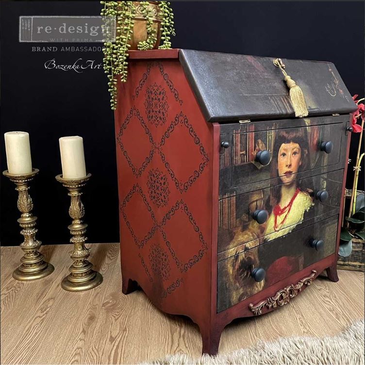DECOUPAGE - Re Design - A1 Tissue Paper - A girl and her pip -  Photo credit: @Bozena.Maxwell