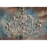 Re Design - A1 Rice Paper (Mulberry Tissue) - Moody Chandelier - ca 59x84cm
