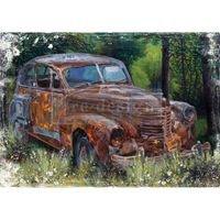 Re Design - A1 Rice Paper (Mulberry Tissue) - This Rusty Car - ca 59x84cm
