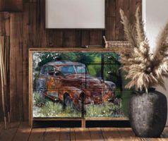 Re Design - A1 Rice Paper (Mulberry Tissue) - This Rusty Car - ca 59x84cm