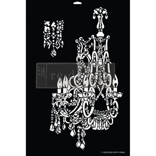 SCHABLON - Re Design Décor Stencil - EMPIRE CHANDELIIER